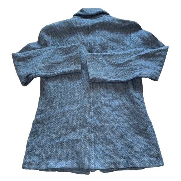 Eileen Fisher Blue Mohair Wool Blend Blazer Jacket Size S - Picture 3 of 7
